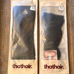 Premium Hair Extensions - Dark Brown w/blonde highlights